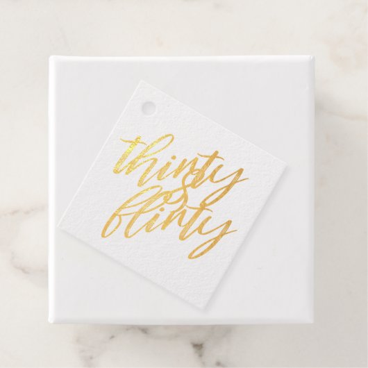 30歳と誕生日気のあるそぶりをしたパーティーのフォイルギフトラベル フェイバータグ (箱)