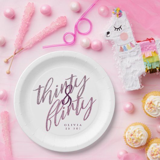 30歳と誕生日気のあるそぶりをしたパーティー紙プレート ペーパープレート (パーティー)