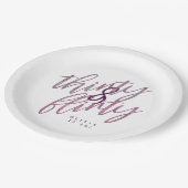 30歳と誕生日気のあるそぶりをしたパーティー紙プレート ペーパープレート (アングル)