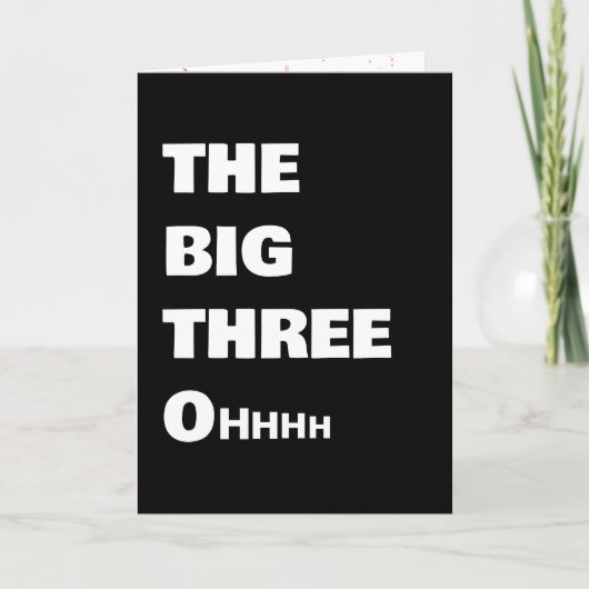 30歳になる誕生日のユーモア カード (正面)