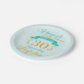 30歳になる誕生日 ペーパープレート (アングル)