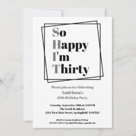 30歳のおもしろい誕生日30歳で嬉しい 招待状