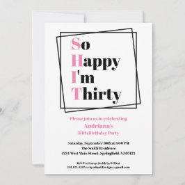 30歳のおもしろい誕生日30歳で嬉しい 招待状