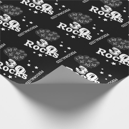 30歳のお誕生日おめでとうパーソナライズされた- ラッピングペーパー (角)