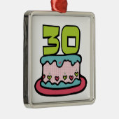 30歳のお誕生日ケーキ メタルオーナメント (右)