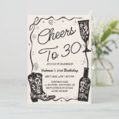 30歳のウェスタン誕生日おめでとう 招待状 (スタンド正面)
