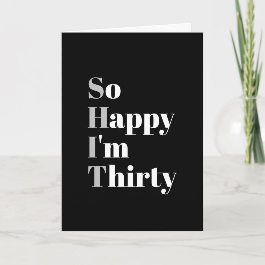 30歳のバースデーおもしろいタカード カード (正面)