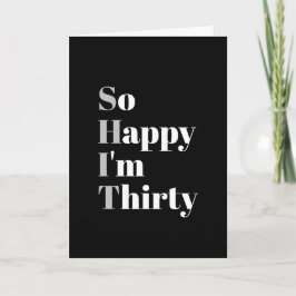 30歳のバースデーおもしろいタカード カード