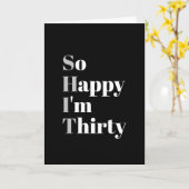 30歳のバースデーおもしろいタカード カード (黄色い花)