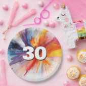 30歳のバースデー絵を描タ・ブラスト ペーパープレート (パーティー)
