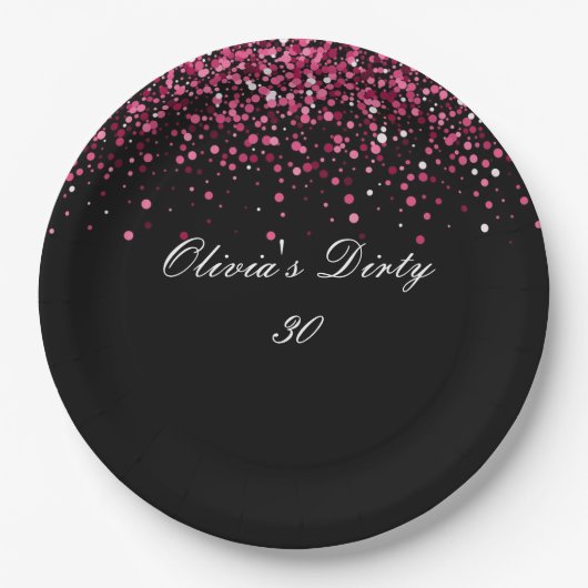 30歳のパーティー紙プレート ペーパープレート (正面)