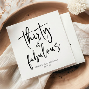 30歳のミニマリスト30歳の誕生日パーティー スタンダードカクテルナプキン