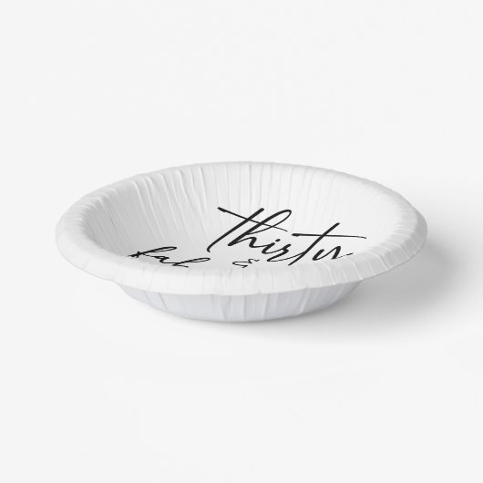 30歳のミニマリスト30歳の誕生日パーティー ペーパーボウル (傾斜あり)