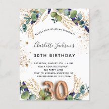 30歳のユーカリグリッター エレガント