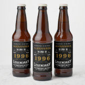 30歳の伝説の誕生 1996 ビンテージ ブラック ビールラベル (ボトル)