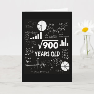 30歳の日の数学先生30歳の誕生日プレゼント カード