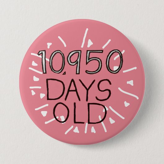 30歳の日30歳 缶バッジ (正面)