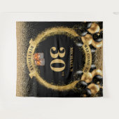 30歳の男の誕生日を祝う大胆なウィスキー・セレブレーション・バナー タペストリー (正面(横))