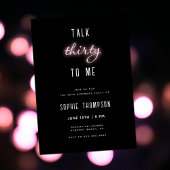 30歳の私にネオン赤面30歳の誕生日パーティー 招待状