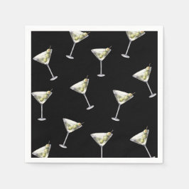 30歳の私に汚いマルティニ30歳の誕生日を話す スタンダードカクテルナプキン