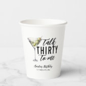 30歳の私に汚いマルティニ30歳の誕生日を話す 紙コップ (裏面)