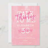 「30歳の私へ」30歳の誕生日招待状カード 招待状 (正面)