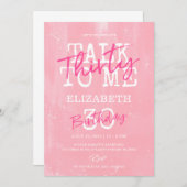 「30歳の私へ」30歳の誕生日招待状カード 招待状 (正面/裏面)