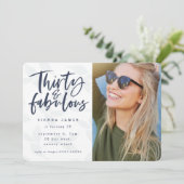 30歳の素晴らしい誕生日パーティーの写真招待状 招待状 (スタンド正面)