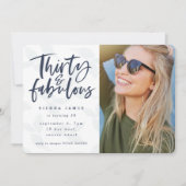 30歳の素晴らしい誕生日パーティーの写真招待状 招待状 (正面)