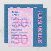 30歳の誕生モダン日B330 招待状 (正面/裏面)