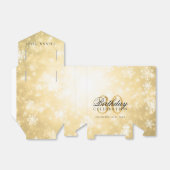 30歳の誕生日ありがとう金ゴールド冬ワンダーランド フェイバーボックス (折り畳みなし)