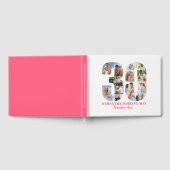 30歳の誕生日いつ…ピンク色のコラージュ ゲストブック (全面)