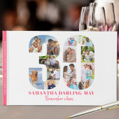 30歳の誕生日いつ…ピンク色のコラージュ ゲストブック