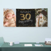 30歳の誕生日おめでとうフォトバナー 横断幕 (トレードショー)