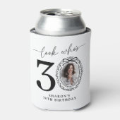 30歳の誕生日おめでとうフォトパーソナライズドグッズ 缶クーラー (缶正面)