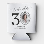 30歳の誕生日おめでとうフォトパーソナライズドグッズ 缶クーラー (正面)
