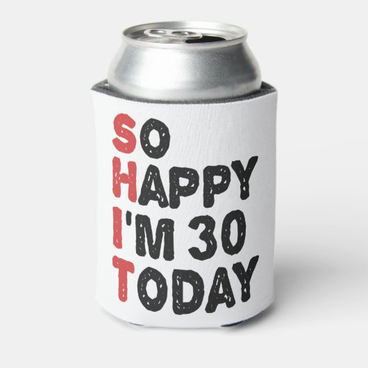30歳の誕生日おめでとう今日は30歳のギフトおもしろい 缶クーラー (缶裏面)