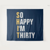 30歳の誕生日おめでとう バックドロップ バナー タペストリー (正面(横))