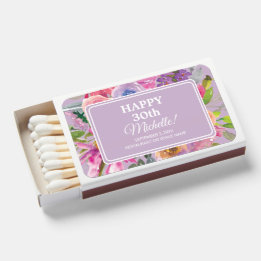 30歳の誕生日おめでとう パープル ピンクの野の花