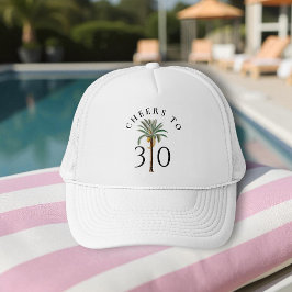 30歳の誕生日おめでとう パームビーチの熱帯気候スタイル キャップ
