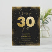 30歳の誕生日おめでとう モダンな30歳の誕生日 招待状 (スタンド正面)