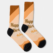30歳の誕生日おめでとう　レトロな木製のハロウィン+秋 ソックス (右)