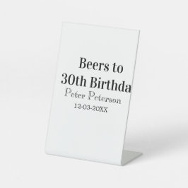 30歳の誕生日おめでとう 名前 日付 男性 おしゃれ シンプル 台座サイン