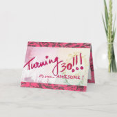 30歳の誕生日おめでとう、妹さん！（カスタマイズ可能） カード (正面)