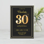 30歳の誕生日おめでとう 招待状 (スタンド正面)