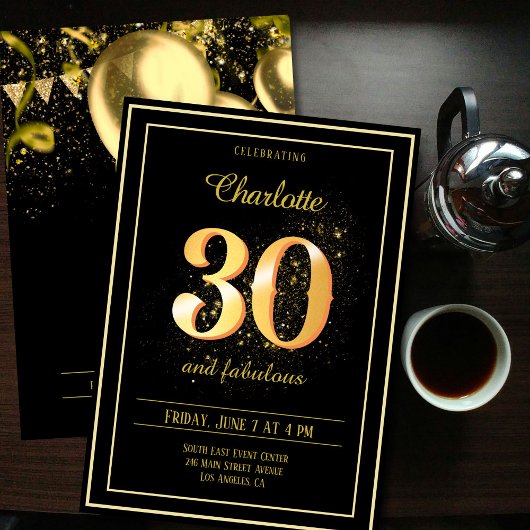 30歳の誕生日おめでとう 招待状
