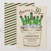 30歳の誕生日おめでとう！招待状 招待状 (正面/裏面)