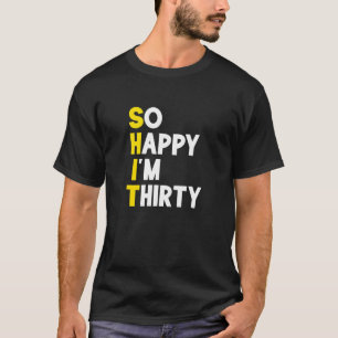 30歳の誕生日おめでとう 私は30歳 メンズ レディース 30年 Tシャツ