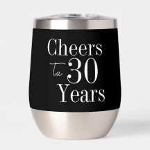 30歳の誕生日おめでとう 30年の黒と白