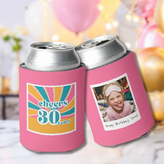 30歳の誕生日おめでとう 30年間の感謝  缶クーラー